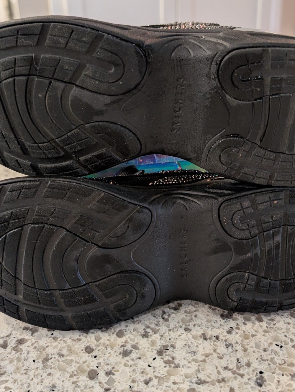Skechers Street Los Angels Black Dazzle-N-Dash Sneakers - Picture 3 of 7